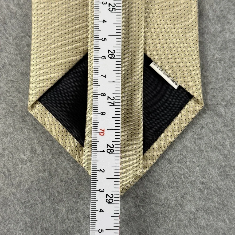 Beverly Hills Polo Club Gold Blue Dot Necktie Polyester Men's Classic Tie 58x3.9